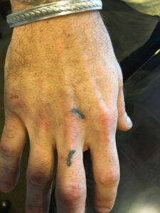 Biker Lawyer Client hand